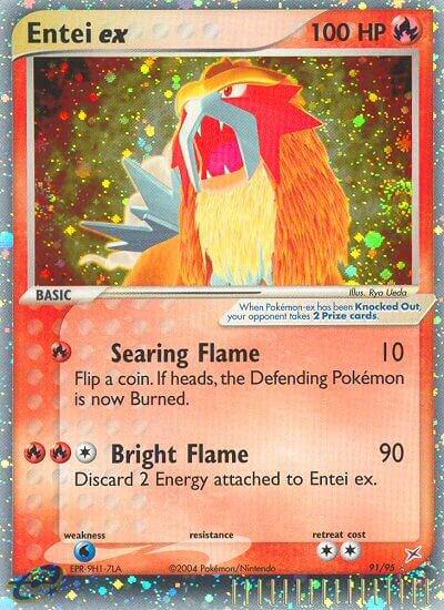 Entei ex - Team Magma vs Team Aqua Pokémon trading card