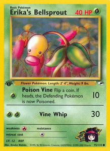 Erika's Bellsprout (75) - Gym Heroes (G1) #075/132 - Common Pokémon Trading Card