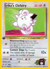 Erika's Clefairy - Gym Heroes (G1) #025/132 - Rare Pokémon Trading Card
