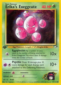 Erika's Exeggcute (77) - Gym Heroes (G1) #077/132 - Common Pokémon Trading Card