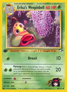 Erika's Weepinbell (48) - Gym Heroes (G1) #048/132 - Uncommon Pokémon Trading Card