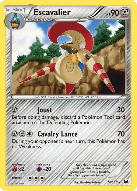Escavalier - Dark Explorers Pokémon trading card