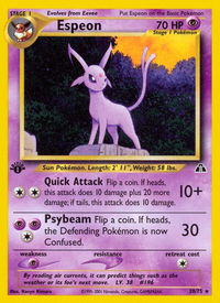 Espeon (20) - Neo Discovery (N2) #20/75 - Rare Pokémon Trading Card