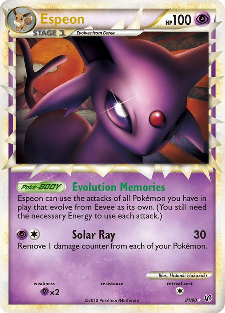 Espeon (Prime) - Undaunted Pokémon trading card