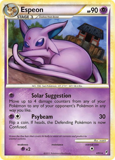 Espeon - Call of Legends Pokémon trading card