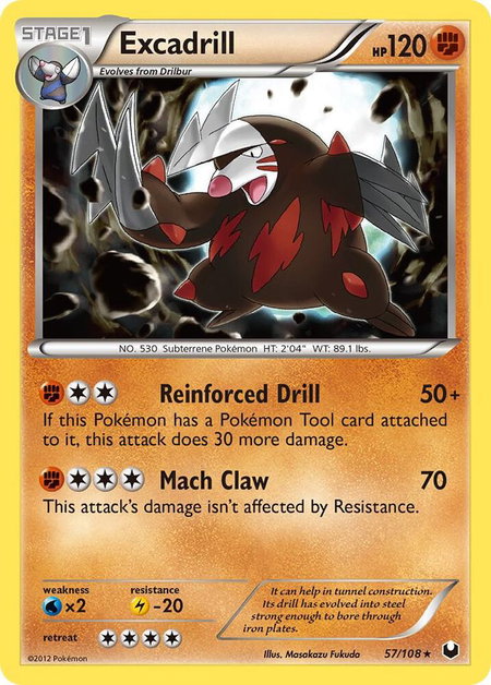 Excadrill (57) - Dark Explorers Pokémon trading card