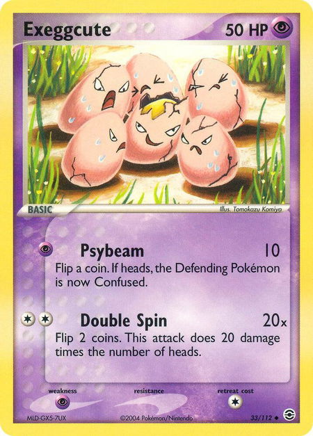 Exeggcute - FireRed & LeafGreen Pokémon trading card