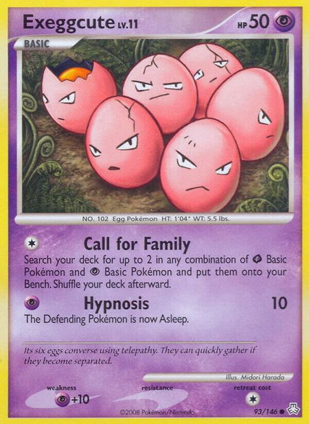Exeggcute - Legends Awakened Pokémon trading card