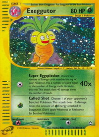 Exeggutor (H10) - Aquapolis (AQ) #H10/H32 - Holo Rare Pokémon Trading Card