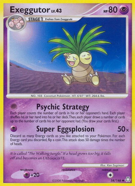 Exeggutor - Legends Awakened Pokémon trading card