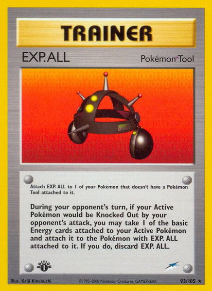 EXP.ALL trading card from Neo Destiny EXP.ALL - Neo Destiny Pokémon trading card