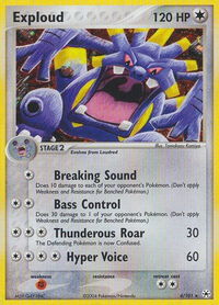 Exploud - Hidden Legends (HL) #6/101 - Holo Rare Pokémon Trading Card
