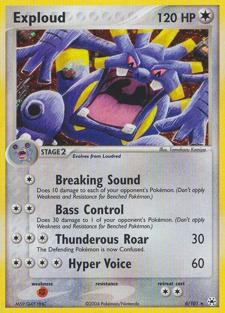 Exploud - Hidden Legends Pokémon trading card