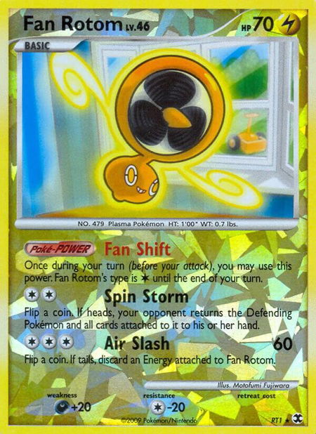 Fan Rotom - Rising Rivals Pokémon trading card