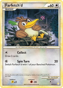 Farfetch'd - HeartGold SoulSilver (HS) #19/123 - Rare Pokémon Trading Card