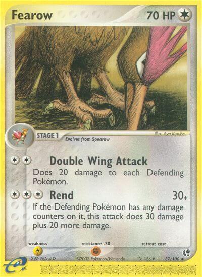 Fearow trading card from Sandstorm Fearow - Sandstorm Pokémon trading card