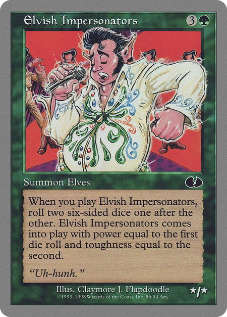 Elvish Impersonators - Unglued Magic: The Gathering trading card