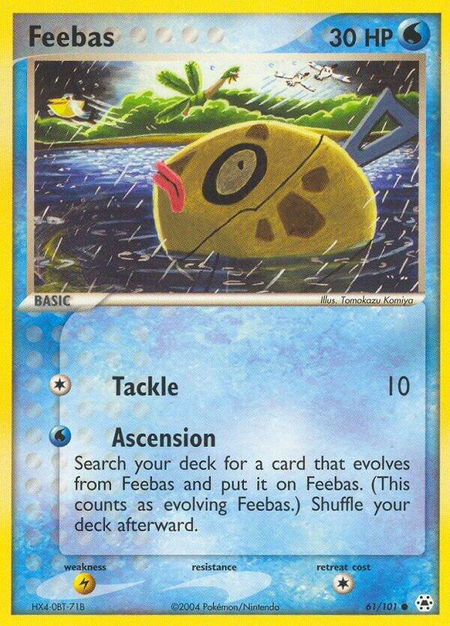 Feebas - Hidden Legends Pokémon trading card