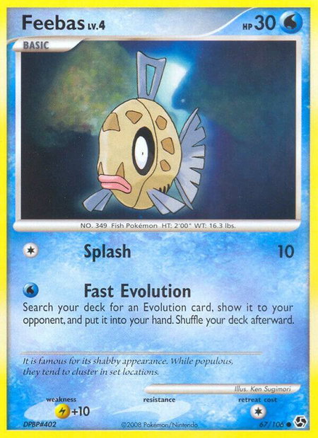 Feebas - Great Encounters Pokémon trading card