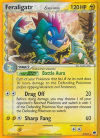 Feraligatr (Delta Species) - Dragon Frontiers (DF) #2/101 - Holo Rare Pokémon Trading Card