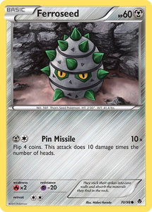 Ferroseed (70) - Emerging Powers (EPO) #70/98 - Common Pokémon Trading Card