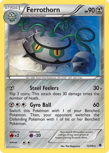 Ferrothorn (72) - Emerging Powers (EPO) #72/98 - Rare Pokémon Trading Card