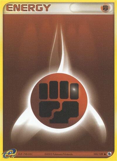 Fighting Energy trading card from Ruby and Sapphire Fighting Energy - Ruby and Sapphire Pokémon trading card