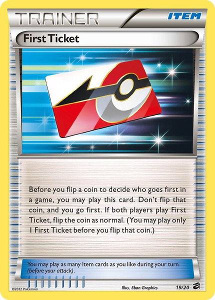 First Ticket trading card from Dragon Vault First Ticket - Dragon Vault Pokémon trading card