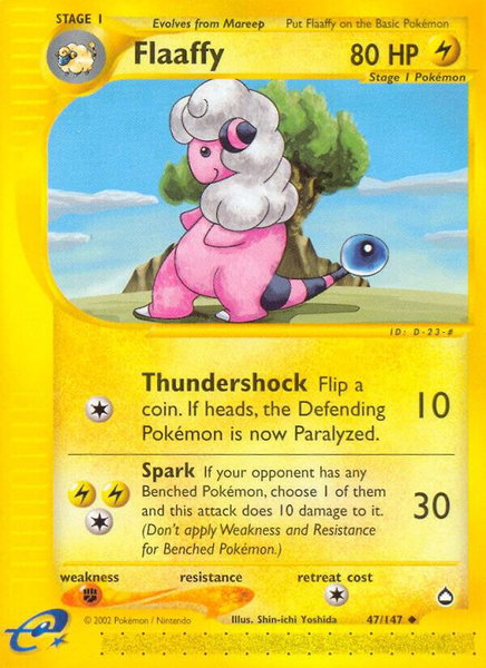 Flaaffy - Aquapolis Pokémon trading card