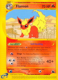 Flareon (8) - Skyridge (SK) #008/144 - Rare Pokémon Trading Card