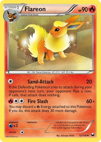 Flareon - Dark Explorers (DEX) #12/108 - Uncommon Pokémon Trading Card