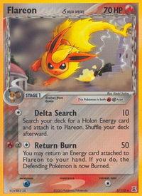 Flareon (Delta Species) - Delta Species (DS) #5/113 - Holo Rare Pokémon Trading Card