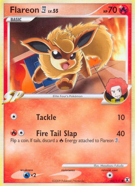 Flareon E4 trading card from Rising Rivals Flareon E4 - Rising Rivals Pokémon trading card