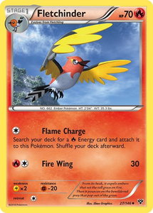 Fletchinder - XY Base Set (XY) #27/146 - Uncommon Pokémon Trading Card