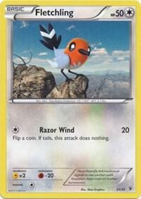 Fletchling trading card from Kalos Starter Set Fletchling - Kalos Starter Set Pokémon trading card