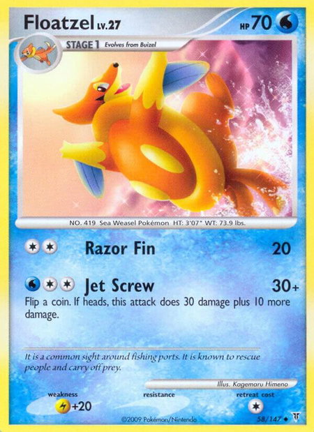 Floatzel - Supreme Victors Pokémon trading card