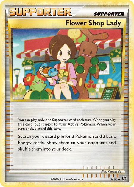 Flower Shop Lady - Undaunted Pokémon trading card
