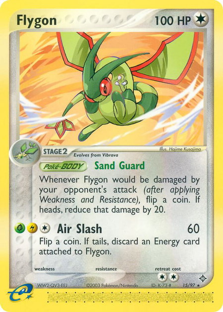 Flygon - 15/97 - Dragon Pokémon trading card