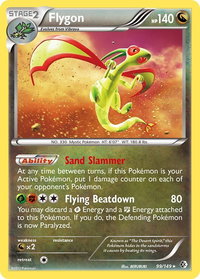 Flygon - Boundaries Crossed (BCR) #99/149 - Holo Rare Pokémon Trading Card
