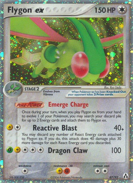 Flygon ex - Legend Maker Pokémon trading card
