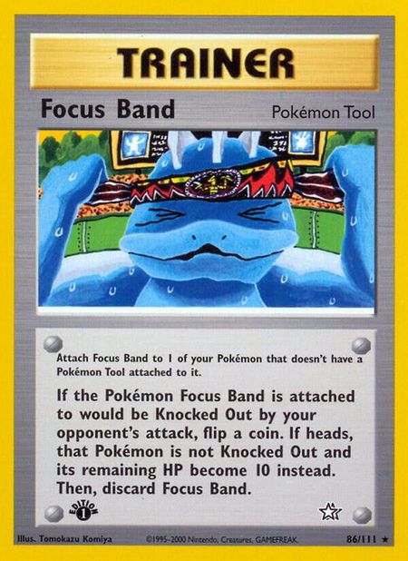 Focus Band - Neo Genesis Pokémon trading card