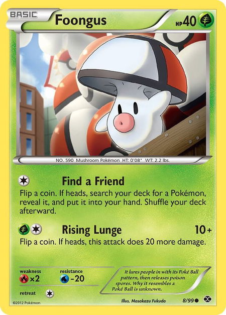 Foongus - Next Destinies Pokémon trading card