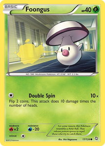 Foongus - Dragons Exalted (DRX) #17/124 - Common Pokémon Trading Card
