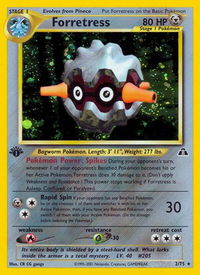 Forretress (2) - Neo Discovery (N2) #02/75 - Holo Rare Pokémon Trading Card