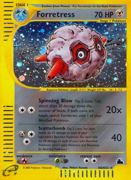 Forretress (H8) - Skyridge Pokémon trading card