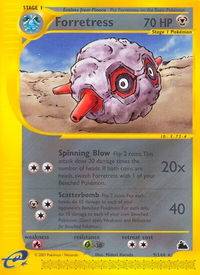 Forretress (9) - Skyridge (SK) #009/144 - Rare Pokémon Trading Card