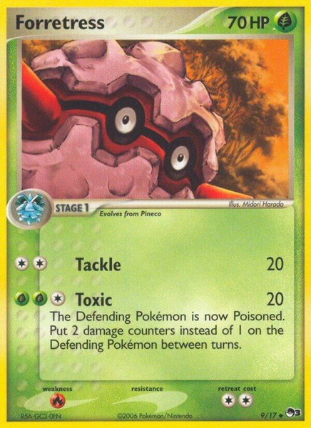 Forretress trading card from POP Series 3 Forretress - POP Series 3 Pokémon trading card