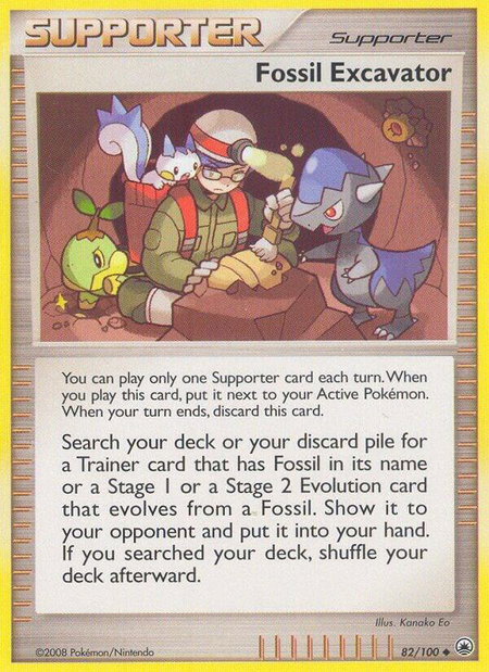 Fossil Excavator - Majestic Dawn Pokémon trading card