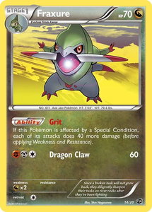 Fraxure (14) - Dragon Vault (DRV) #14/20 - Holo Rare Pokémon Trading Card