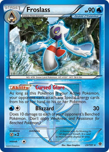 Froslass (Team Plasma) - Plasma Blast Pokémon trading card